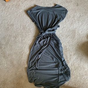 Grey midi dress